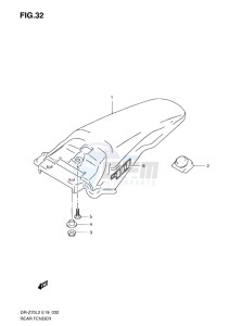 DR-Z70 EU drawing REAR FENDER