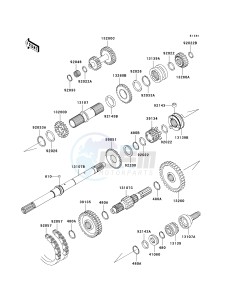 KAF 620 J [MULE 3010 TRANS 4X4] (J1) J1 drawing TRANSMISSION