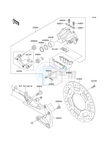 VN 1600 B [VULCAN 1600 MEAN STREAK] (B1-B2) [VULCAN 1600 MEAN STREAK] drawing REAR BRAKE