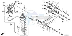 GL18009 Europe Direct - (ED / AB NAV) drawing REAR CUSHION