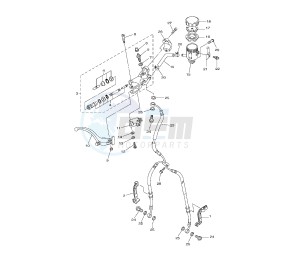 YZF R1 1000 drawing FRONT MASTER CYLINDER