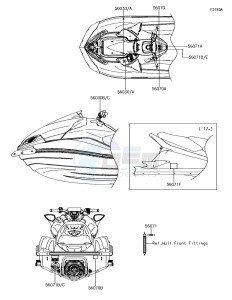 JET SKI ULTRA 310R JT1500NJF EU drawing Labels(EU)