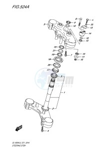 DL1000 ABS V-STROM EU drawing STEERING STEM