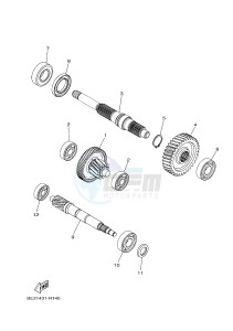 MWS125-C TRICITY 125 (BU51 BU53) drawing TRANSMISSION