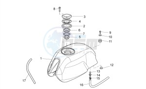 V7 Classic 750 drawing Fuel tank