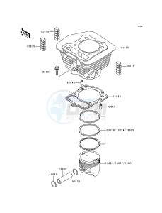 KLF 300 B [BAYOU 300] (B5-B9) [BAYOU 300] drawing CYLINDER_PISTON-- S- -