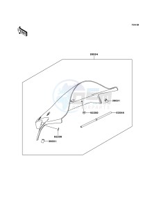 NINJA_ZX-10R_ABS ZX1000KEF FR XX (EU ME A(FRICA) drawing Accessory(Windshield)