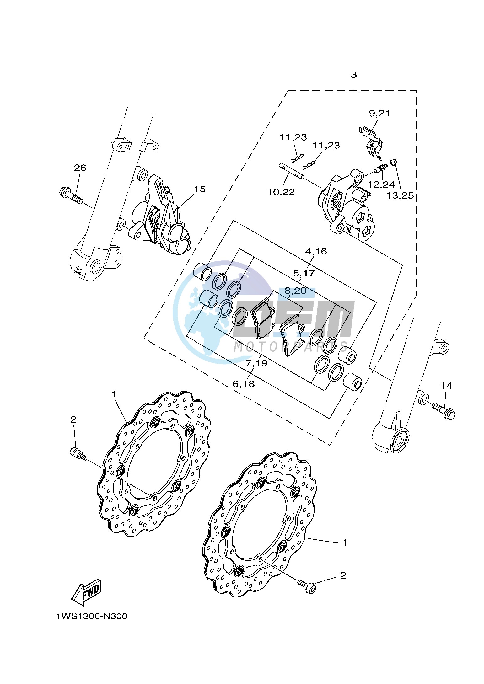 FRONT BRAKE CALIPER