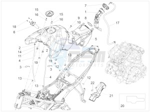 ETV 1200 Caponord Rally (EMEA, APAC) drawing Fuel tank