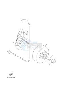 YW125CB BW'S 125 (37D7) drawing GENERATOR