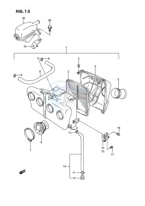 GSX-R750W (E2) drawing AIR CLEANER