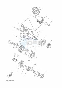 MT-125 MTN125-A (B6G3) drawing CRANKSHAFT & PISTON