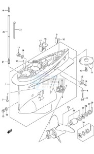 DF 200 drawing Gear Case (C/R)