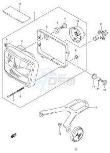 DR-Z400 (E1) drawing HEADLAMP (DR-Z400EK2 EK3 EK4 E24)