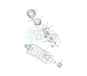 YZF R6 50TH 600 drawing CRANKSHAFT AND PISTON