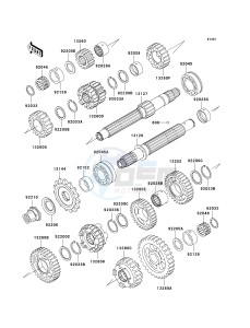 ZX 600 J [ZZR600] (J4) J4 drawing TRANSMISSION