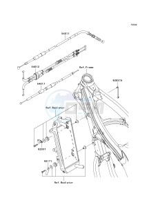 KX 450 D (KX450F) (F8F) D8F drawing CABLES