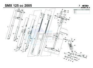 SMX 125 4T drawing SUSPENSION