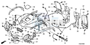 TRX500FAA Europe Direct - (ED) drawing FRONT FENDER