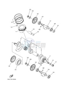 YFM700R YFM7RSEB RAPTOR 700 SPECIAL EDITION (1ASH 1ASJ 1ASG) drawing CRANKSHAFT & PISTON