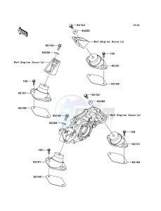 JET_SKI_STX-15F JT1500AFF EU drawing Engine Mount