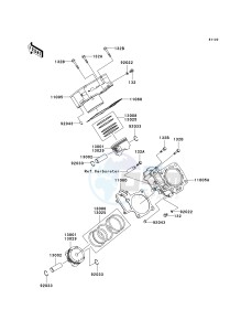 KSV 700 B [KFX 700] (B6F-B9F) B7F drawing CYLINDER_PISTON-- S- -