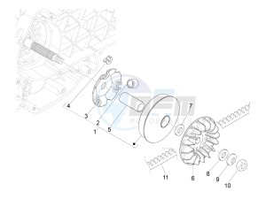 MP3 125 yourban erl drawing Driving pulley