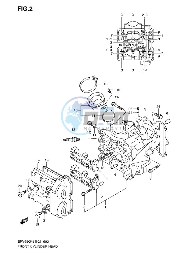 FRONT CYLINDER HEAD