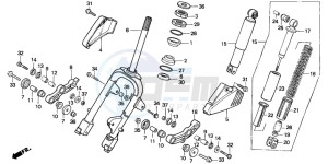 SA75 drawing FRONT FORK