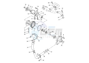 YZF R1 1000 drawing WATER PUMP