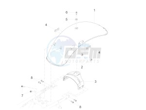 V9 Roamer 850 (EMEA) drawing Rear mudguard