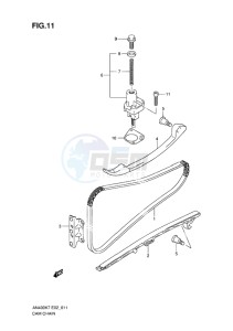 AN400 BURGMAN EU-UK drawing CAM CHAIN