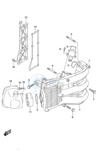 DF 40A drawing Intake Manifold/Silencer/Exhaust Cover