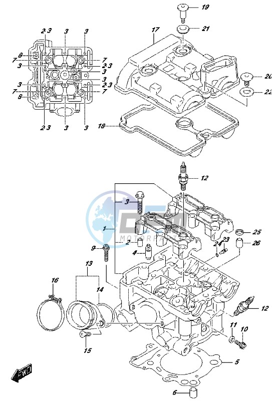 CYLINDER HEAD (REAR)