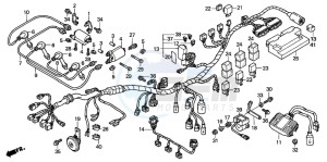 CB900F 919 drawing WIRE HARNESS