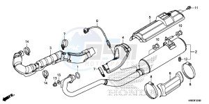 TRX500FA7G TRX500 Europe Direct - (ED) drawing EXHAUST MUFFLER