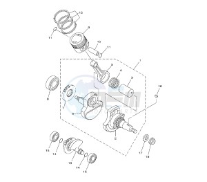 XT R BRA 125 drawing CRANKSHAFT AND PISTON