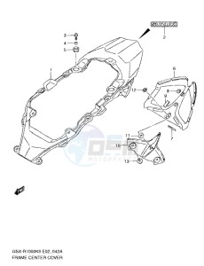 GSX-R1000 drawing FRAME CENTER COVER (MODEL K9)