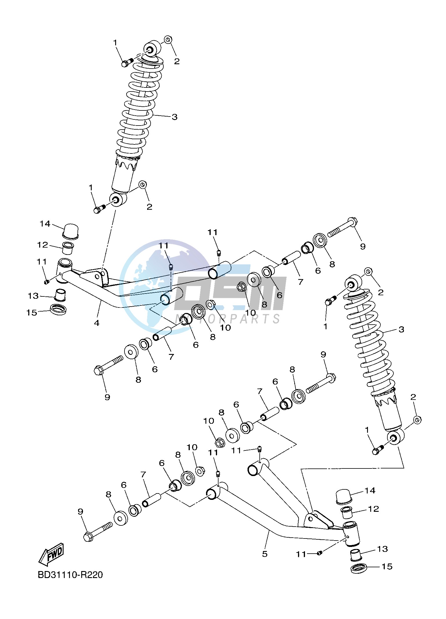 FRONT SUSPENSION & WHEEL