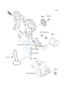 KAF 950 G [MULE 4010 TRANS4X4 DIESEL] (G9F-GAF) GAF drawing OIL PUMP_OIL FILTER