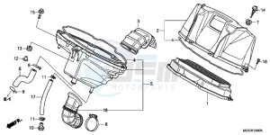 NC700XAD NC700X ABS Europe Direct - (ED) drawing AIR CLEANER