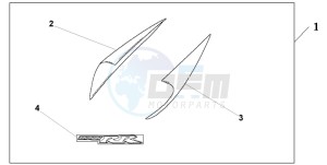 CBR1000RR drawing REAR COWL PROTECTOR SET