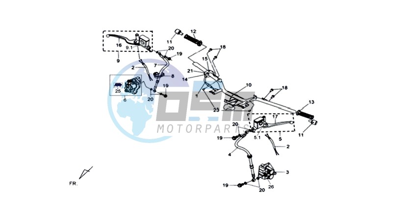 HANDLEBAR / BRAKE LEVERS / BRAKE CALIPER