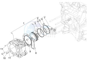 Beverly 250 (USA) USA drawing Cylinder-piston-wrist pin unit