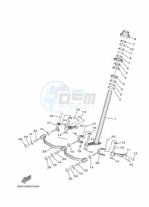 MWD300 TRICITY 300 (BED7) drawing STEERING 2