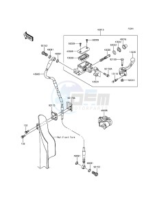 KX450F KX450HGF EU drawing Front Master Cylinder