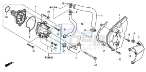 CBF600S drawing WATER PUMP (CBF600S8/SA8/N8/NA8)