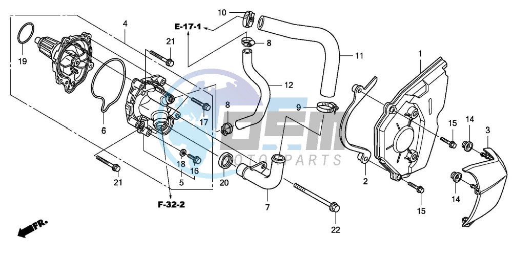 WATER PUMP (CBF600S8/SA8/N8/NA8)