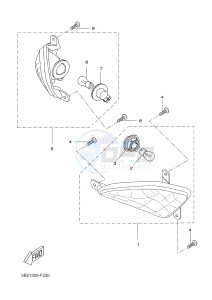 VP250 X-CITY (5B2C 5B2C 5B2C) drawing FLASHER LIGHT