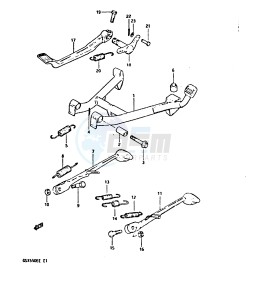 GSX550E (E1) drawing STAND